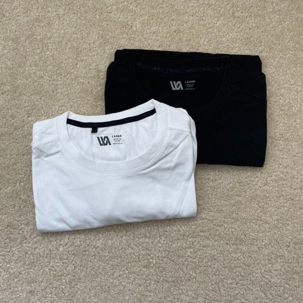 Set of 2 VRST Men's  Short Sleeve Tee with Pocket - Large